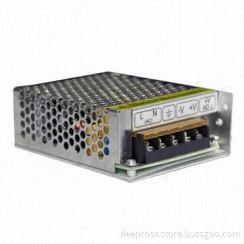 30W Metal Case Power Supply for CCTV Cameras with 100 to 240V AC Input Voltage and Single Output